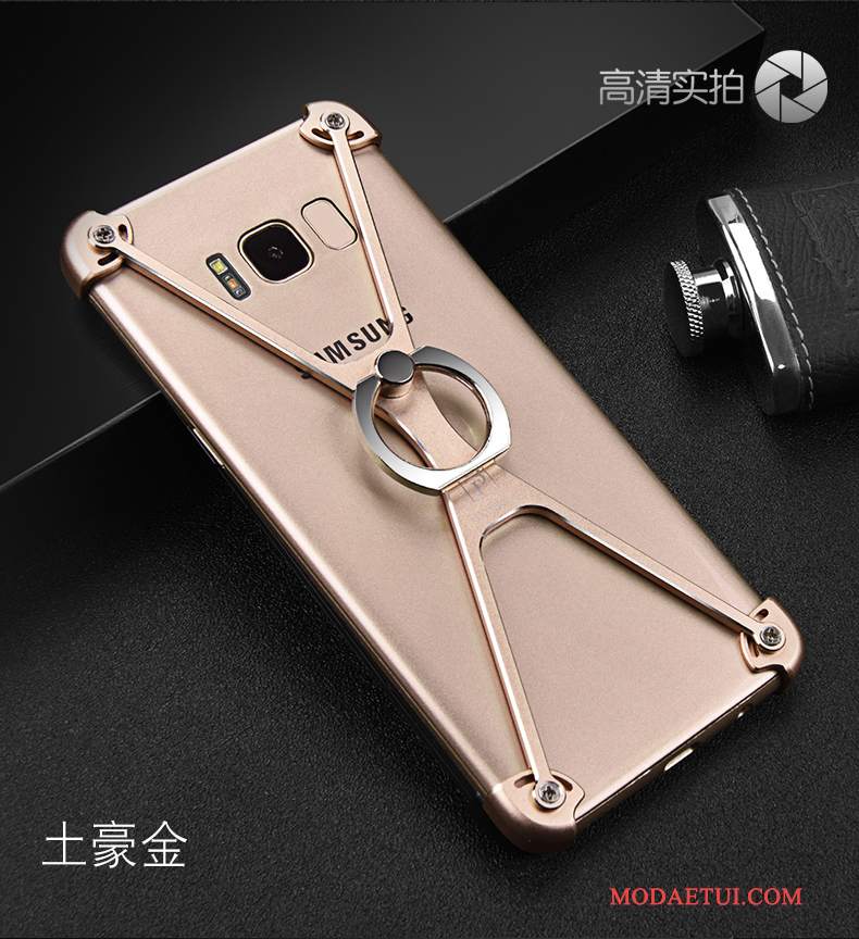 Futerał Samsung Galaxy S8+ Kreatywne Osobowość Ring, Etui Samsung Galaxy S8+ Metal Granica Anti-fall