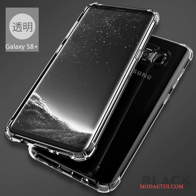 Futerał Samsung Galaxy S8+ Miękki Przezroczysty Cienka, Etui Samsung Galaxy S8+ Torby Na Telefon Srebro