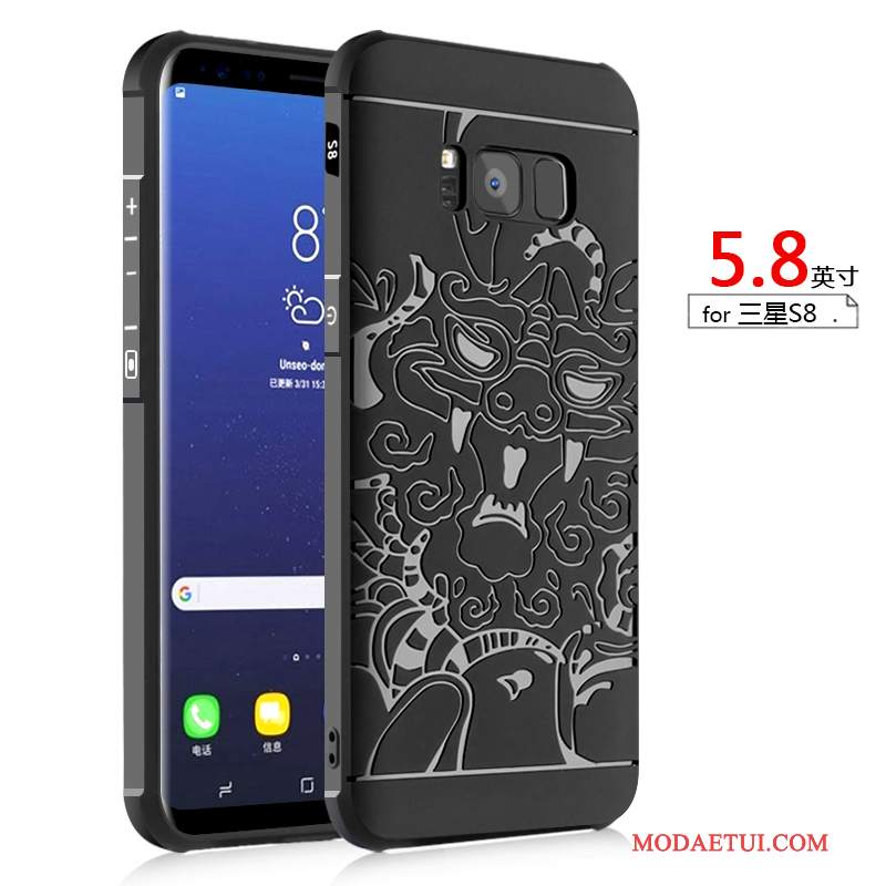 Futerał Samsung Galaxy S8 Miękki Tendencjana Telefon, Etui Samsung Galaxy S8 Torby Anti-fall Czarny