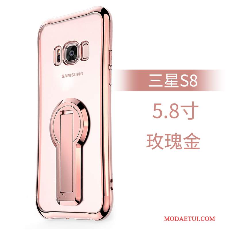 Futerał Samsung Galaxy S8 Miękki Złoto Tendencja, Etui Samsung Galaxy S8 Silikonowe Przezroczystyna Telefon