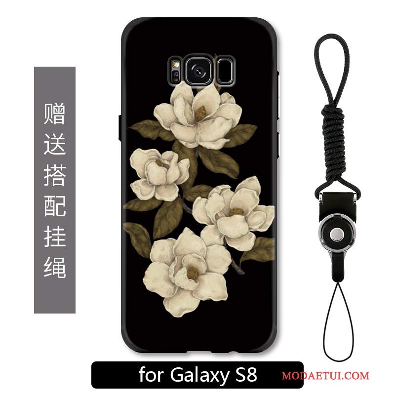 Futerał Samsung Galaxy S8 Ochraniacz Na Telefon Wiszące Ozdoby, Etui Samsung Galaxy S8 Kolor Kwiaty Anti-fall