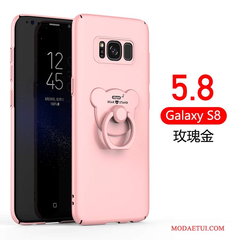 Futerał Samsung Galaxy S8+ Ochraniacz Nubuku Tendencja, Etui Samsung Galaxy S8+ Klamra Czerwony