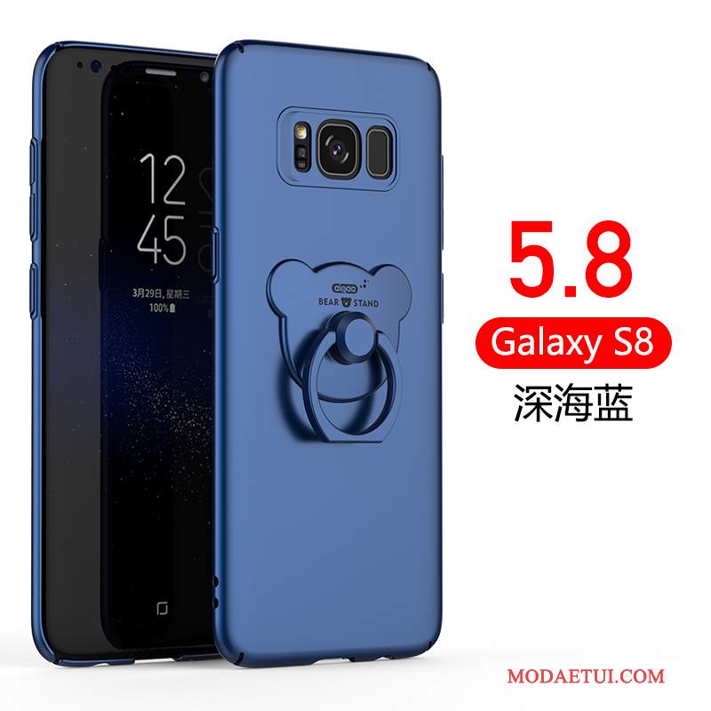 Futerał Samsung Galaxy S8+ Ochraniacz Nubuku Tendencja, Etui Samsung Galaxy S8+ Klamra Czerwony