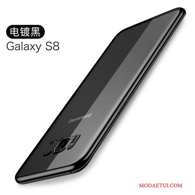 Futerał Samsung Galaxy S8 Ochraniacz Przezroczysty Niebieski, Etui Samsung Galaxy S8 Miękki Tendencjana Telefon