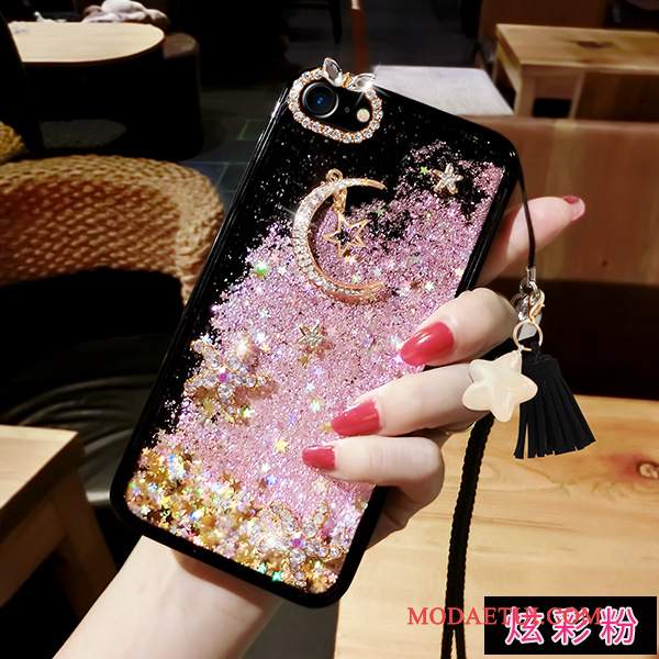 Futerał Samsung Galaxy S8+ Rhinestone Wiszące Ozdobyna Telefon, Etui Samsung Galaxy S8+ Ochraniacz Quicksand Miesiąc