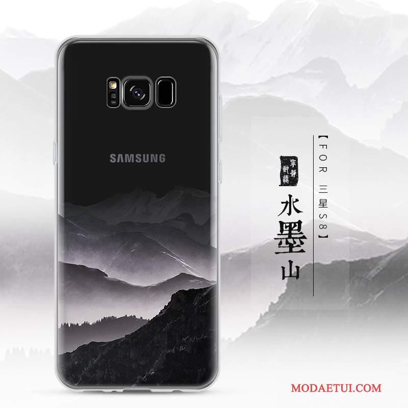 Futerał Samsung Galaxy S8 Silikonowe Sceneria Anti-fall, Etui Samsung Galaxy S8 Ochraniacz Żółty Przezroczysty