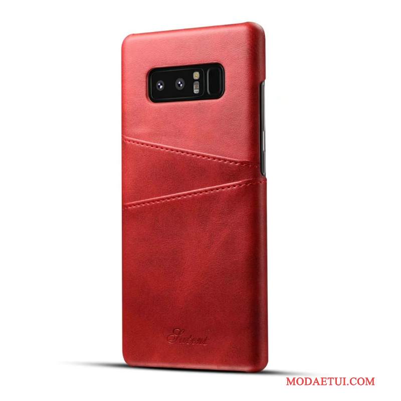 Futerał Samsung Galaxy S8+ Skóra Biznes Osobowość, Etui Samsung Galaxy S8+ Ochraniacz Pomarańczowy Piękne