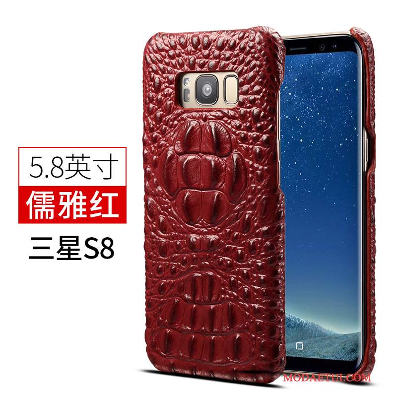 Futerał Samsung Galaxy S8+ Skóra Bydło Osobowość, Etui Samsung Galaxy S8+ Luksusowy Cienka Biznes