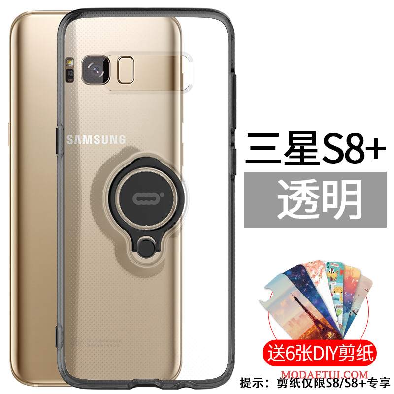 Futerał Samsung Galaxy S8+ Torby Biały Ring, Etui Samsung Galaxy S8+ Wspornik Magnetyzm Trudno