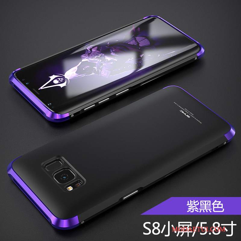 Futerał Samsung Galaxy S8 Torby Cienkiena Telefon, Etui Samsung Galaxy S8 Metal Purpurowy Anti-fall