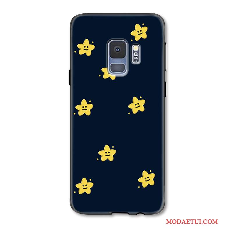 Futerał Samsung Galaxy S9+ Kolor Piękny Wiszące Ozdoby, Etui Samsung Galaxy S9+ Kreskówka Czarny Nowy