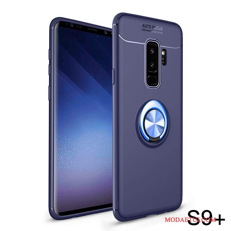 Futerał Samsung Galaxy S9+ Kreatywne Anti-fall Nubuku, Etui Samsung Galaxy S9+ Wspornik Czerwonyna Telefon