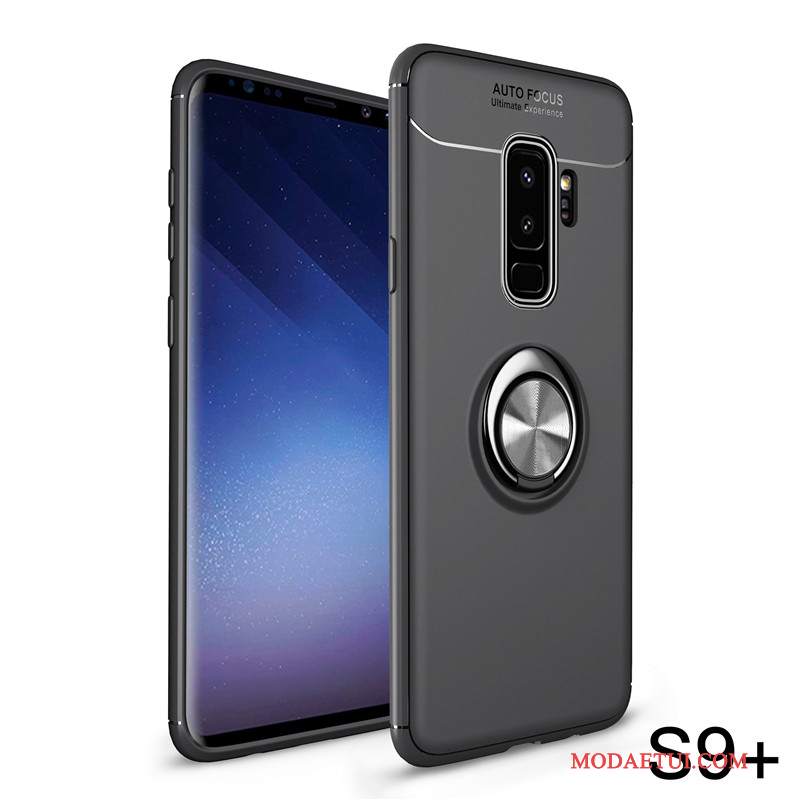 Futerał Samsung Galaxy S9+ Kreatywne Anti-fall Nubuku, Etui Samsung Galaxy S9+ Wspornik Czerwonyna Telefon