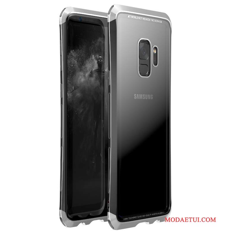 Futerał Samsung Galaxy S9 Metal Granica Złoto, Etui Samsung Galaxy S9 Torby Anti-fallna Telefon