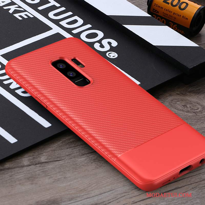 Futerał Samsung Galaxy S9+ Miękki Anti-fall Nubuku, Etui Samsung Galaxy S9+ Torby Szary Czarny