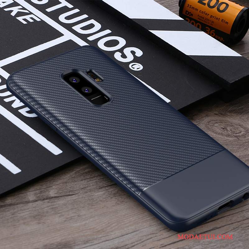 Futerał Samsung Galaxy S9+ Miękki Anti-fall Nubuku, Etui Samsung Galaxy S9+ Torby Szary Czarny