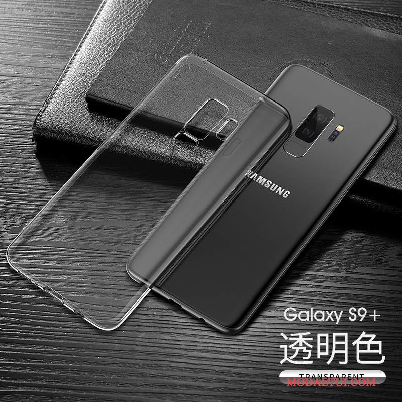 Futerał Samsung Galaxy S9+ Miękki Na Telefon Ciemno Niebieski, Etui Samsung Galaxy S9+ Torby Cienkie Przezroczysty
