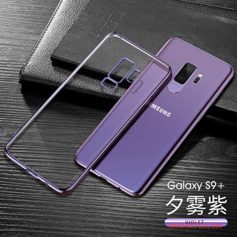 Futerał Samsung Galaxy S9+ Miękki Na Telefon Ciemno Niebieski, Etui Samsung Galaxy S9+ Torby Cienkie Przezroczysty