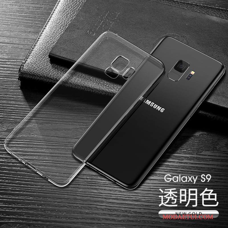 Futerał Samsung Galaxy S9 Miękki Przezroczysty Cienkie, Etui Samsung Galaxy S9 Torby Anti-fall Ciemno Niebieski