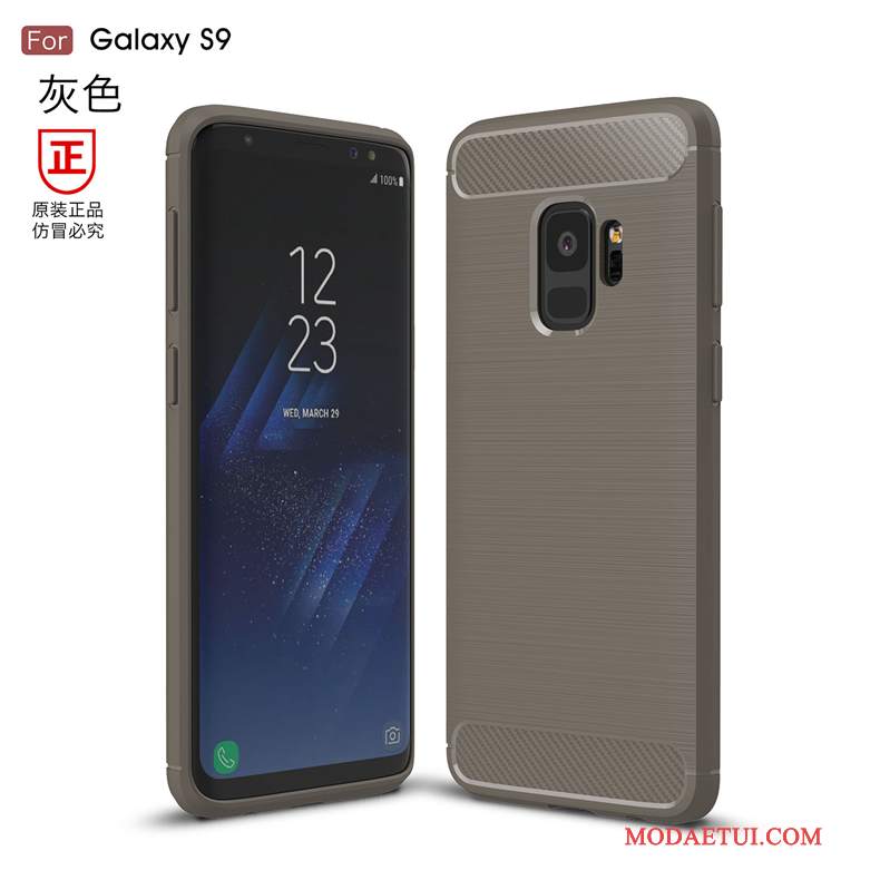 Futerał Samsung Galaxy S9+ Miękki Wzór Czerwony, Etui Samsung Galaxy S9+ Torby Anti-fallna Telefon