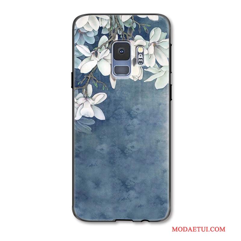 Futerał Samsung Galaxy S9 Moda Świeży Proste, Etui Samsung Galaxy S9 Relief Anti-fall Kwiaty