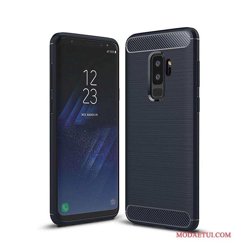 Futerał Samsung Galaxy S9+ Ochraniacz Włóknona Telefon, Etui Samsung Galaxy S9+ Torby Anti-fall Czerwony