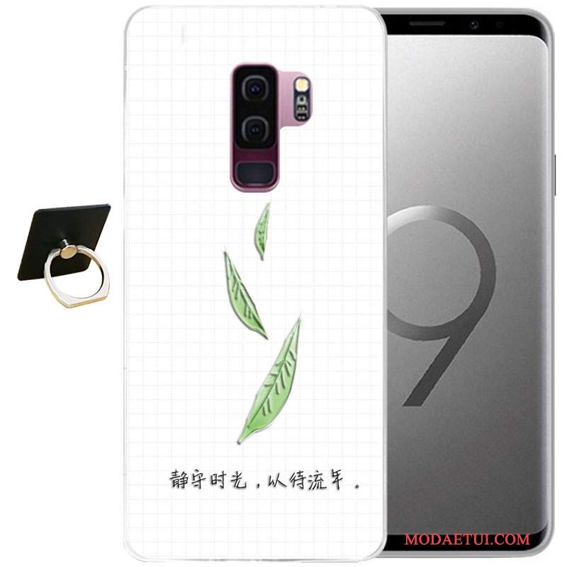 Futerał Samsung Galaxy S9+ Relief Na Telefon Szary, Etui Samsung Galaxy S9+ Miękki Wiatr