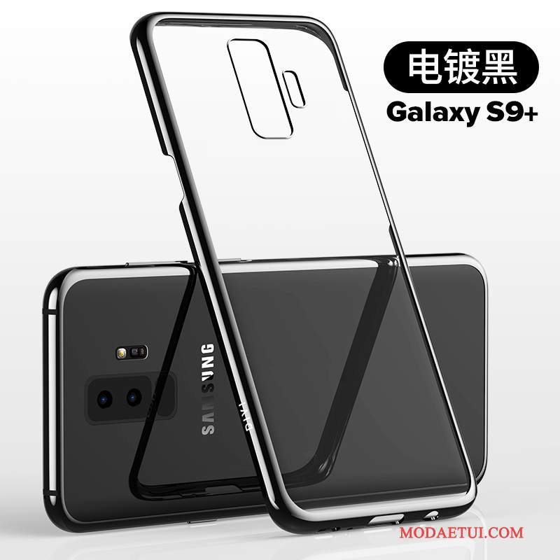 Futerał Samsung Galaxy S9+ Silikonowe Cienkiena Telefon, Etui Samsung Galaxy S9+ Torby Przezroczysty Purpurowy