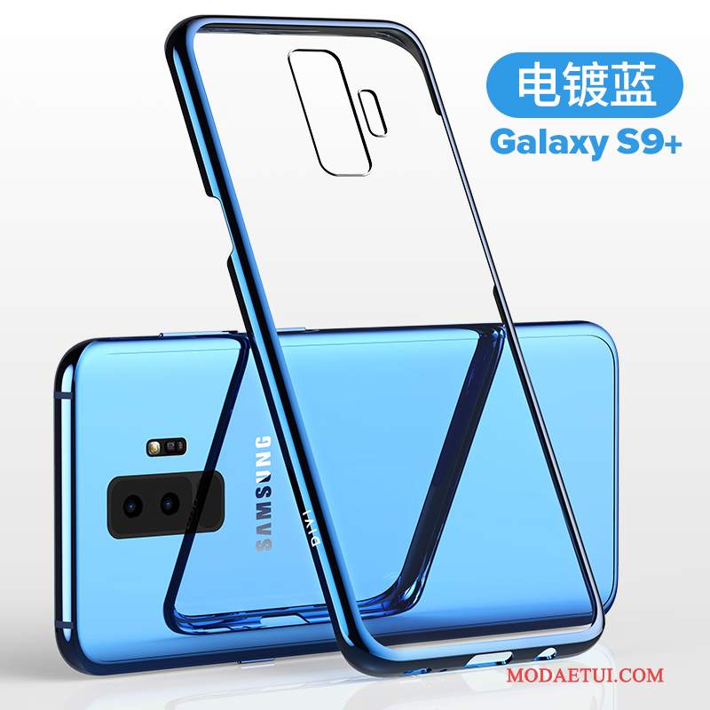 Futerał Samsung Galaxy S9+ Silikonowe Cienkiena Telefon, Etui Samsung Galaxy S9+ Torby Przezroczysty Purpurowy