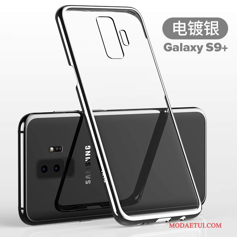 Futerał Samsung Galaxy S9+ Silikonowe Cienkiena Telefon, Etui Samsung Galaxy S9+ Torby Przezroczysty Purpurowy