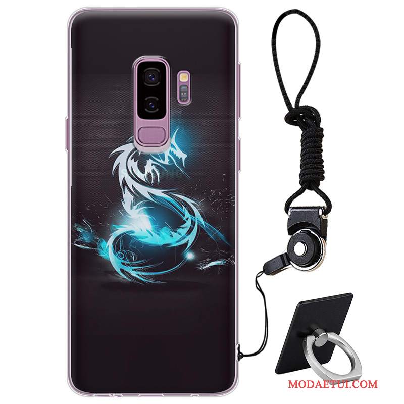 Futerał Samsung Galaxy S9+ Silikonowe Modna Marka Purpurowy, Etui Samsung Galaxy S9+ Miękki Osobowość Eleganckie