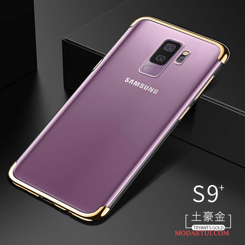 Futerał Samsung Galaxy S9+ Silikonowe Przezroczysty Purpurowy, Etui Samsung Galaxy S9+ Torby Tendencja Cienkie