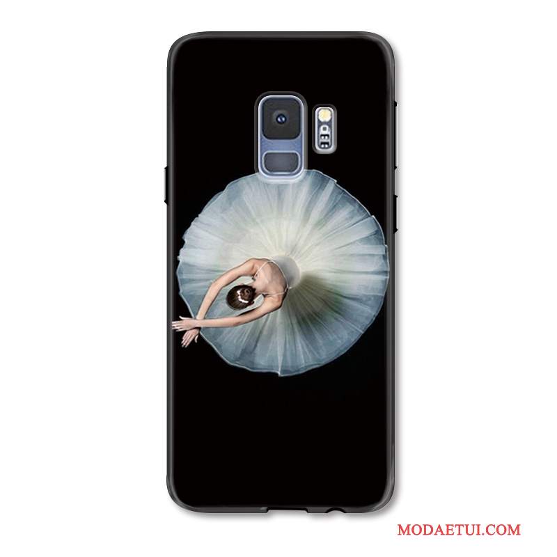 Futerał Samsung Galaxy S9 Torby Anti-fall Nubuku, Etui Samsung Galaxy S9 Kreatywne Osobowość Czarny