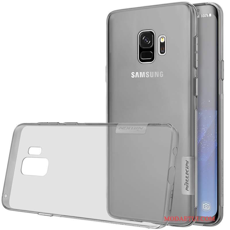 Futerał Samsung Galaxy S9+ Torby Anti-fall Przezroczysty, Etui Samsung Galaxy S9+ Miękki Szary Złoto