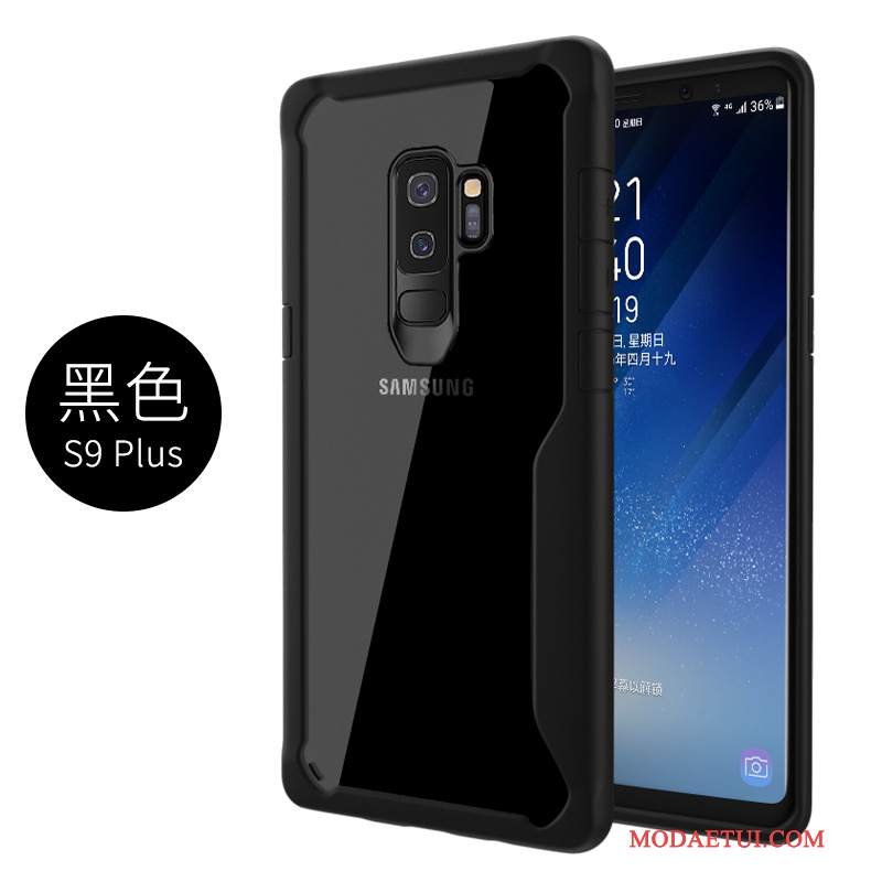 Futerał Samsung Galaxy S9+ Torby Czarny Anti-fall, Etui Samsung Galaxy S9+ Ochraniacz Przezroczysty Nowy