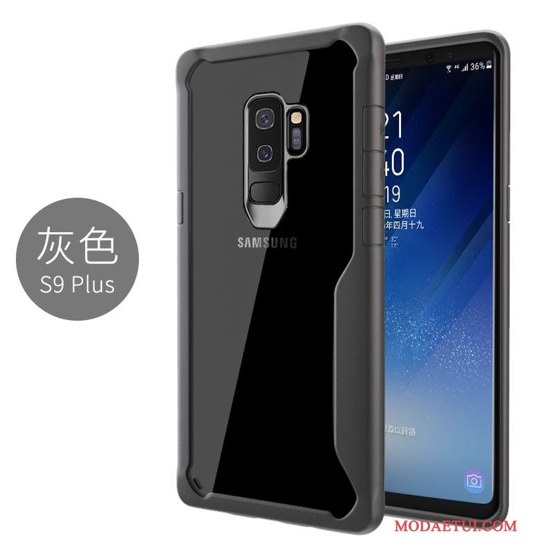 Futerał Samsung Galaxy S9+ Torby Czarny Anti-fall, Etui Samsung Galaxy S9+ Ochraniacz Przezroczysty Nowy