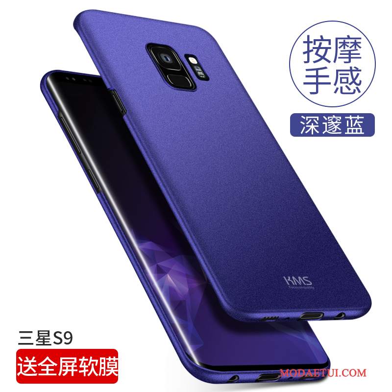 Futerał Samsung Galaxy S9 Torby Czarny Trudno, Etui Samsung Galaxy S9 Ochraniacz Nubuku Cienkie