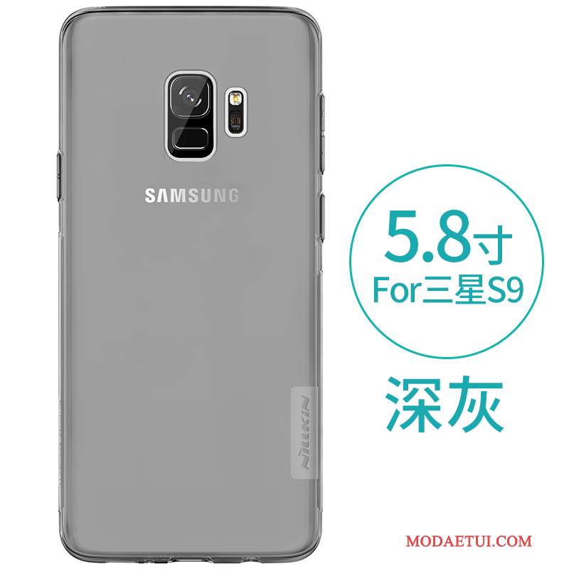 Futerał Samsung Galaxy S9 Torby Na Telefon Lekki I Cienki, Etui Samsung Galaxy S9 Silikonowe Przezroczysty Szary