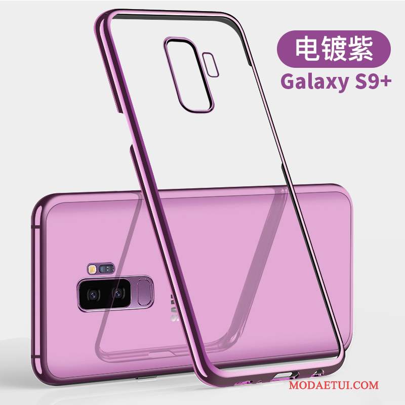 Futerał Samsung Galaxy S9+ Torby Przezroczysty Anti-fall, Etui Samsung Galaxy S9+ Ochraniacz Cienkie Złoto