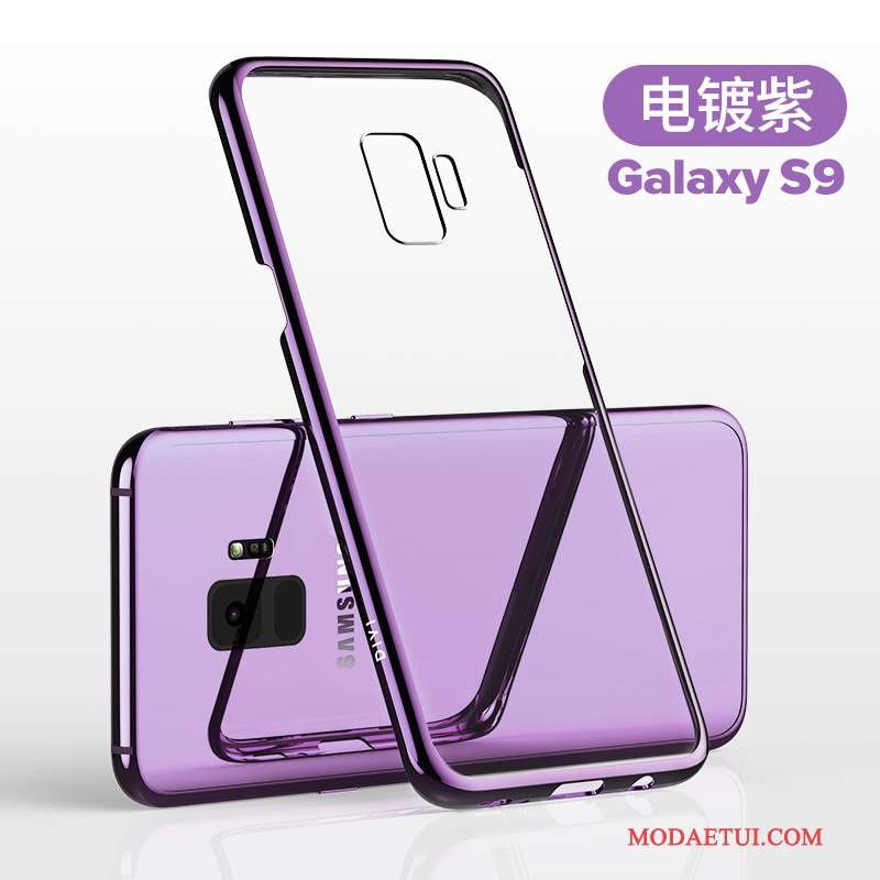 Futerał Samsung Galaxy S9 Torby Przezroczystyna Telefon, Etui Samsung Galaxy S9 Ochraniacz Purpurowy Cienkie