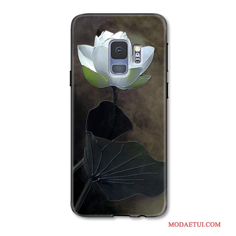 Futerał Samsung Galaxy S9+ Vintage Wiszące Ozdoby Czarny, Etui Samsung Galaxy S9+ Moda Na Telefon Proste