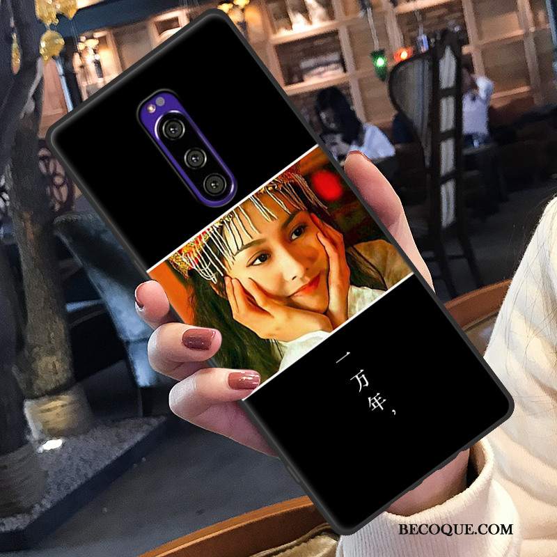 Futerał Sony Xperia 1 Miękki Tendencja Zakochani, Etui Sony Xperia 1 Ochraniacz Na Telefon Czerwony