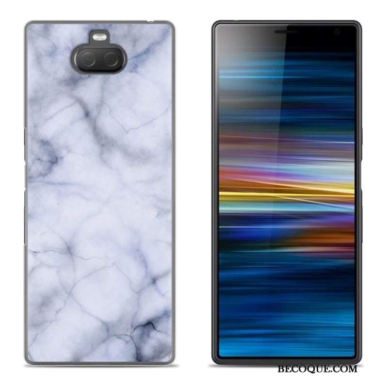 Futerał Sony Xperia 10 Plus Kreatywne Purpurowyna Telefon, Etui Sony Xperia 10 Plus Silikonowe Kwiaty