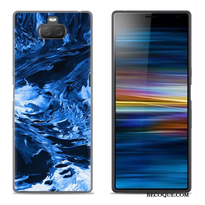 Futerał Sony Xperia 10 Plus Kreatywne Purpurowyna Telefon, Etui Sony Xperia 10 Plus Silikonowe Kwiaty