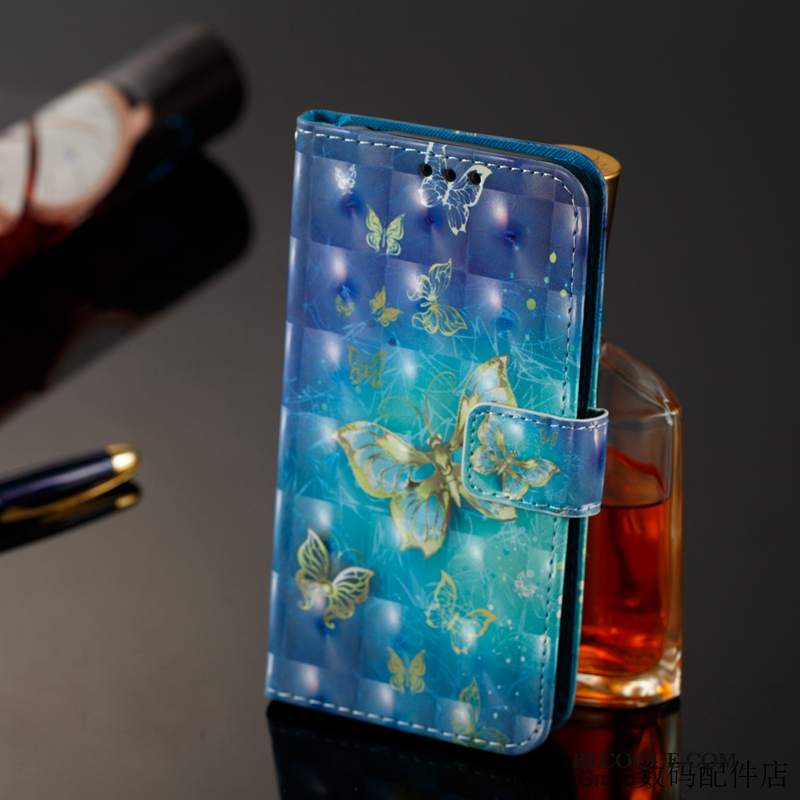 Futerał Sony Xperia 10 Plus Torby Niebieski Tendencja, Etui Sony Xperia 10 Plus Skóra Na Telefon Anti-fall