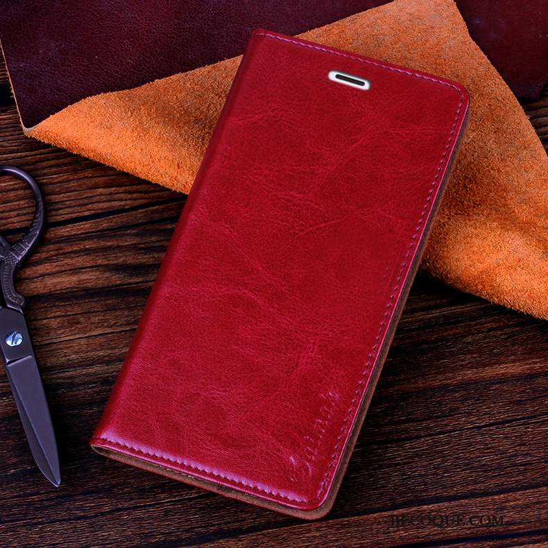 Futerał Sony Xperia 5 Miękki Biznes Czerwony, Etui Sony Xperia 5 Skóra Bydłona Telefon