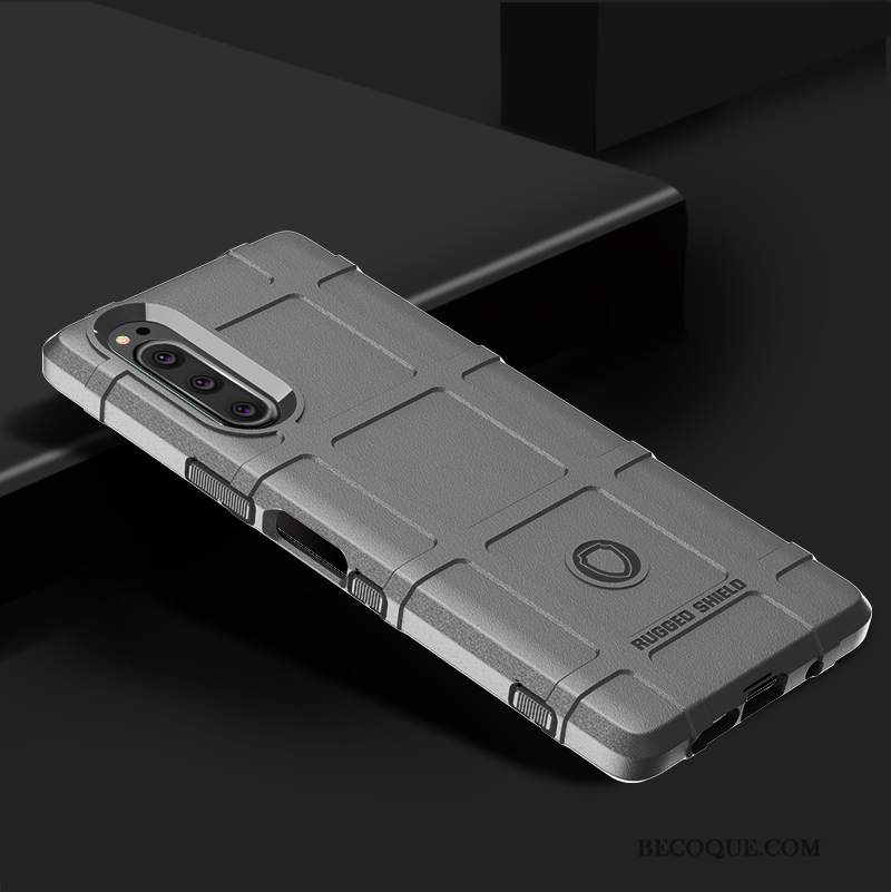 Futerał Sony Xperia 5 Miękki Nubuku Modna Marka, Etui Sony Xperia 5 Silikonowe Zielony Dla Grubych