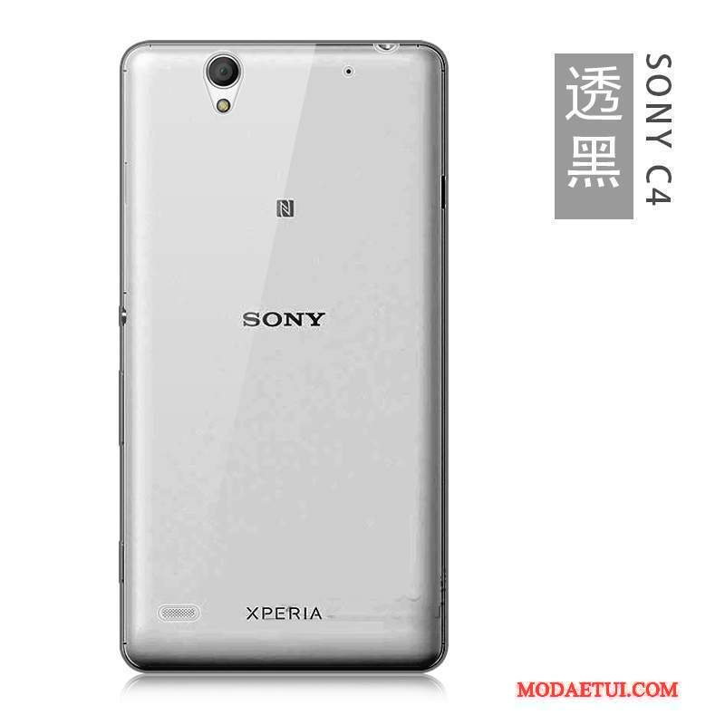 Futerał Sony Xperia C4 Miękki Na Telefon Jasny Niebieski, Etui Sony Xperia C4 Silikonowe Cienkie Duży