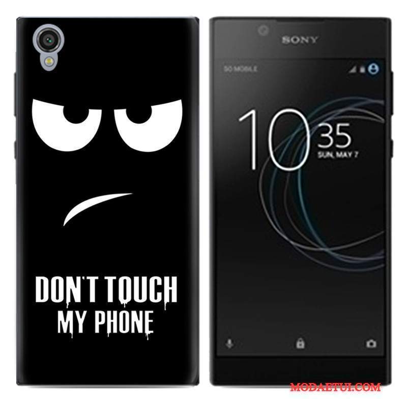 Futerał Sony Xperia L1 Kreatywne Biały Anti-fall, Etui Sony Xperia L1 Miękki Puna Telefon