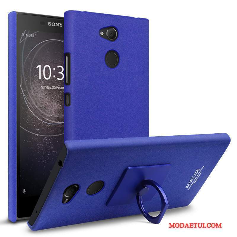 Futerał Sony Xperia L2 Kreatywne Nubukuna Telefon, Etui Sony Xperia L2 Ochraniacz Czarny Ring